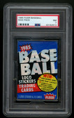 1985 Fleer Baseball Wax Pack PSA 7