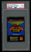 1991 Topps Stadium Club Baseball Series 1 Cello Pack Frank Thomas on Back PSA 9