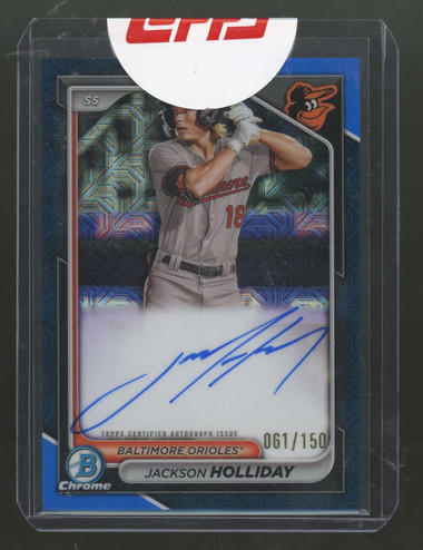 2024 Bowman Mega Box Chrome Jackson Holliday Auto Blue Mojo /150 