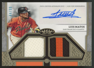2024 Tier One Luis Matos Dual Patch Auto /99 #T1AR-LM - Legends Fan Shop