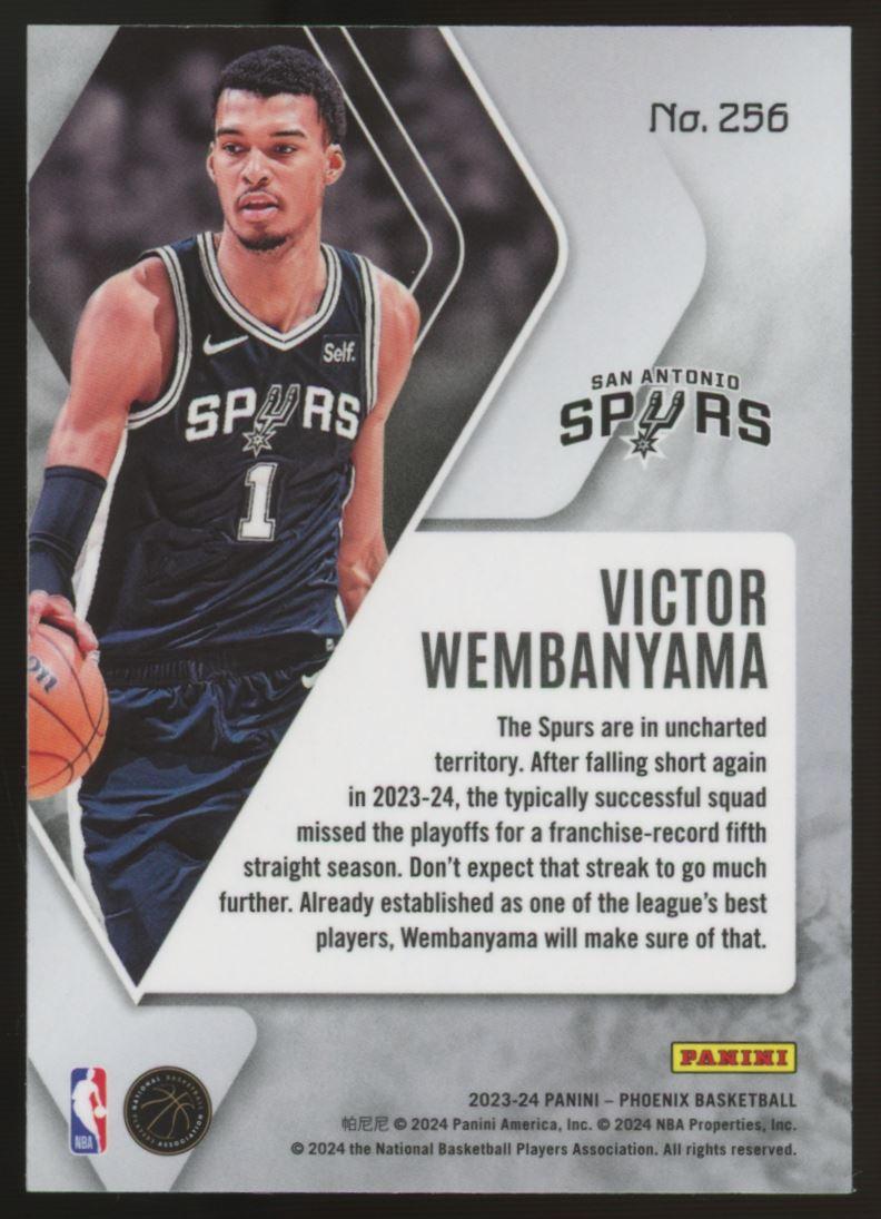2023-24 Phoenix Victor Wembanyama RC Blue Ice #256 | eBay