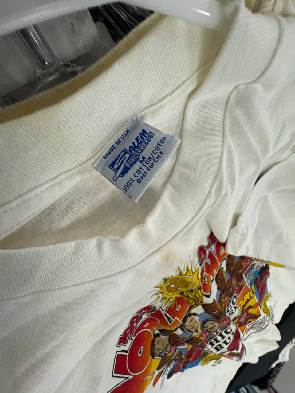 Salem Sportswear 1993 Chicago Bulls 3-Time World Champs T-Shirt