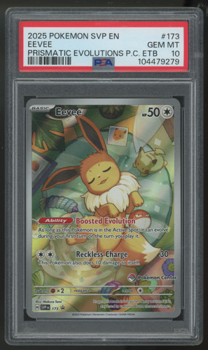 2025 Pokemon Eevee Prismatic Evolutions ETB Pokemon Center Promo
