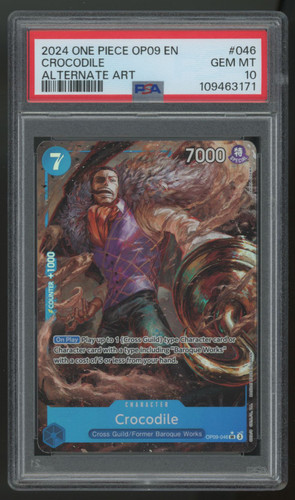 Admiral　完売品キュロット 2024 One Piece Crocodile OP09 Alt Art #046 PSA 10 - Legends Fan Shop