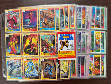 MARVEL 1991 トレーディングカード まとめ メルカリ便 MARVEL 1991 トレーディングカード全162種