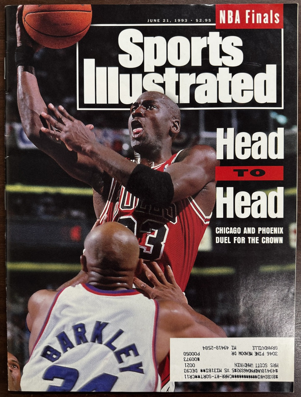 Lot of 4 1990s Michael Jordan Magazines - Sports Illustrated