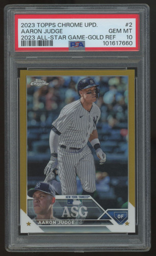 2023 Topps Chrome Update Aaron Judge All-Star Game Gold