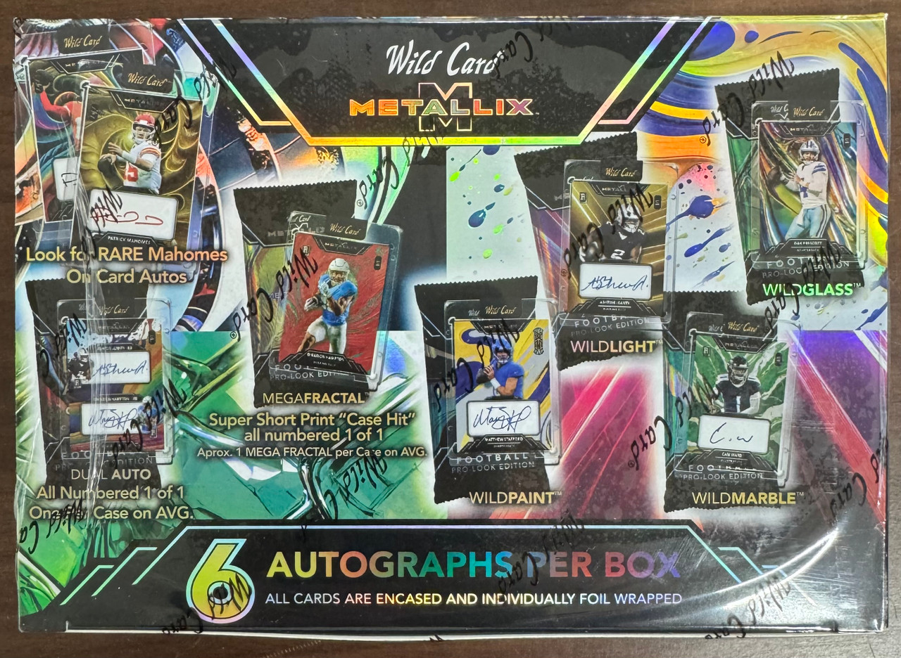 USA カードボックスセット 2025 Wild Card Metallix Pro-Look Football Hobby Box | eBay