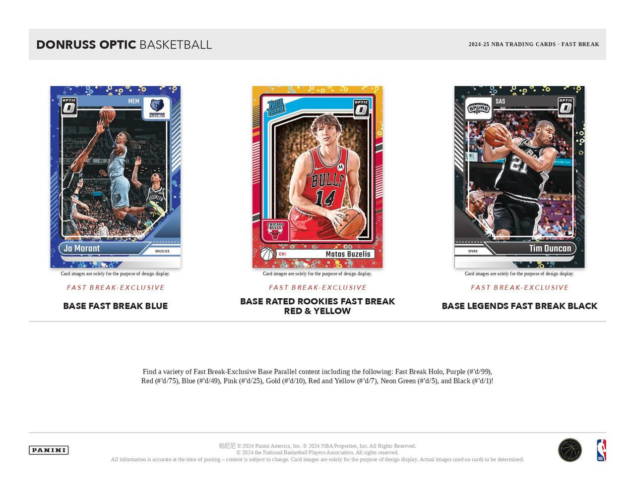 2024/25 Panini Donruss Optic Basketball Fast Break Box | eBay