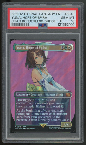 2025 Magic Yuna, Hope of Spira Final Fantasy Surge Foil #0549 PSA