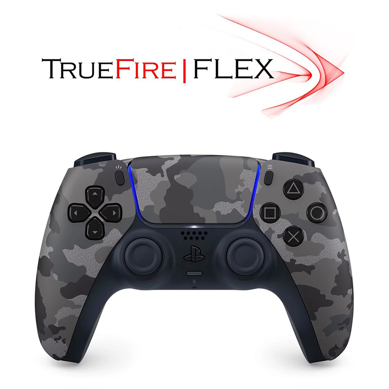 PS5 TrueFire Rapid Fire Modded Controller - Gray Camouflage
