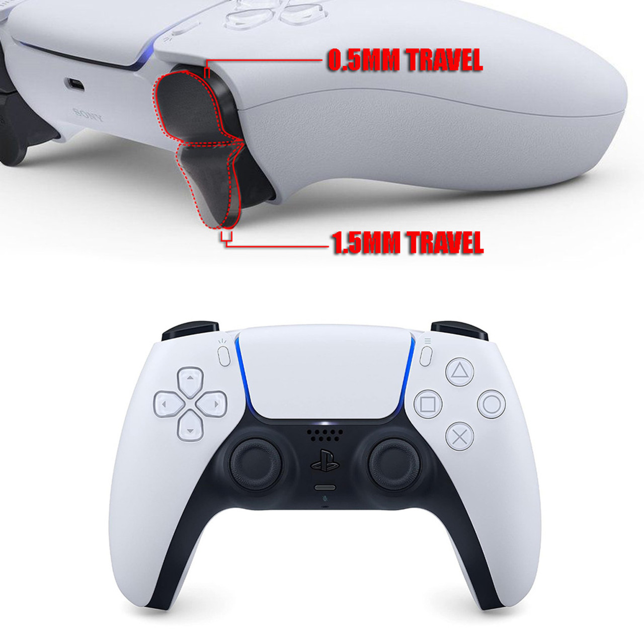 PS5 Smart Trigger Controller in White