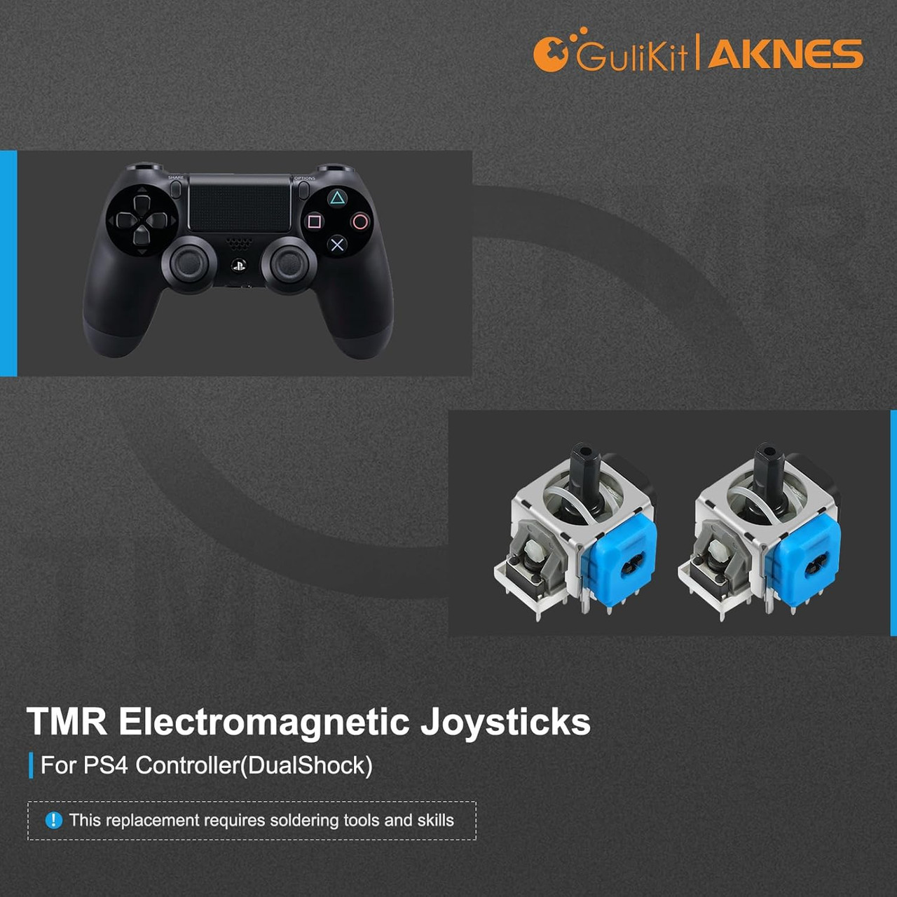Gulikit NS51 TMR Thumbstick Modules for PS4 Dualshock controllers (Pair)