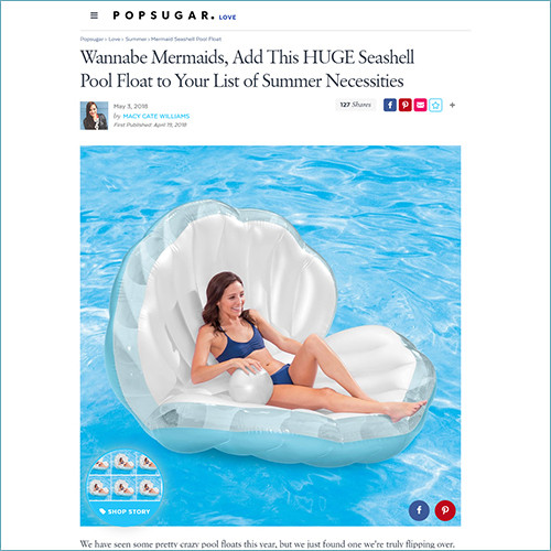 intex seashell float
