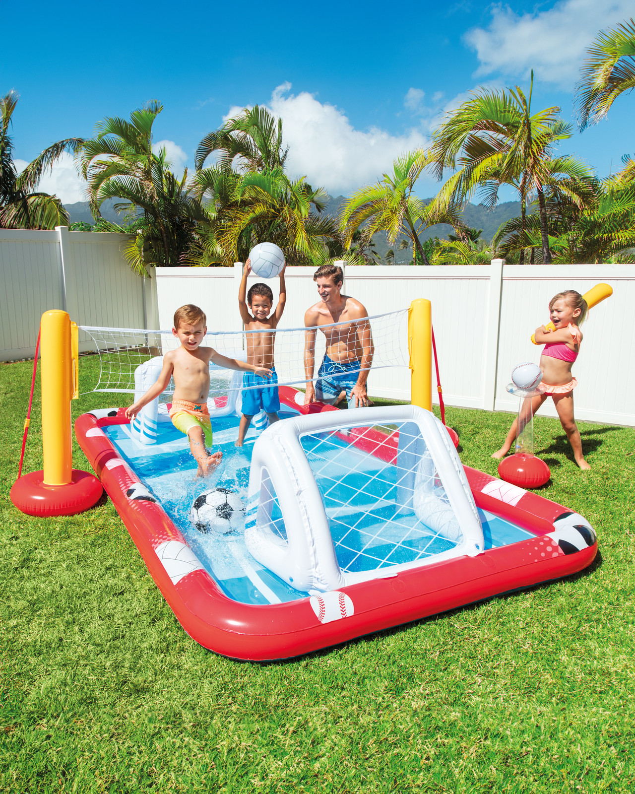 INTEX Racing Fun Inflatable Water Slide