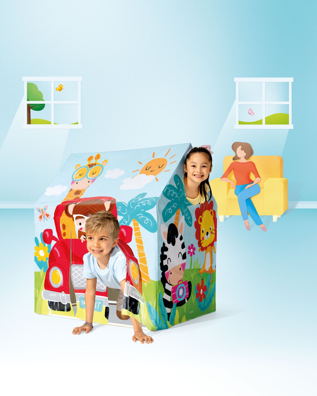 INTEX Royal Castle Indoor Pop Up Play Tent