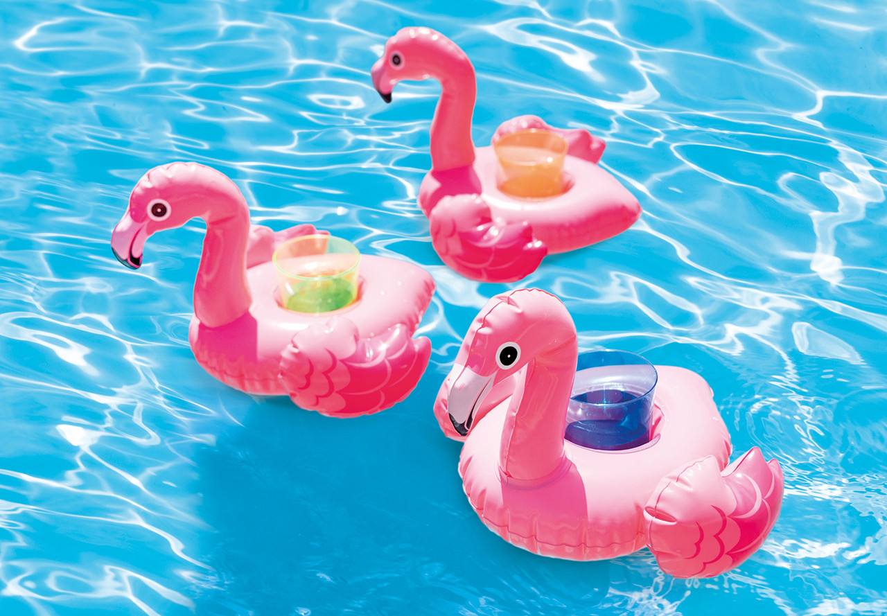 Inflatable Drink Holder, Drink Floating Inflatable Cup Holder Flamingo  Coasters For Swimming Pool Party - Temu