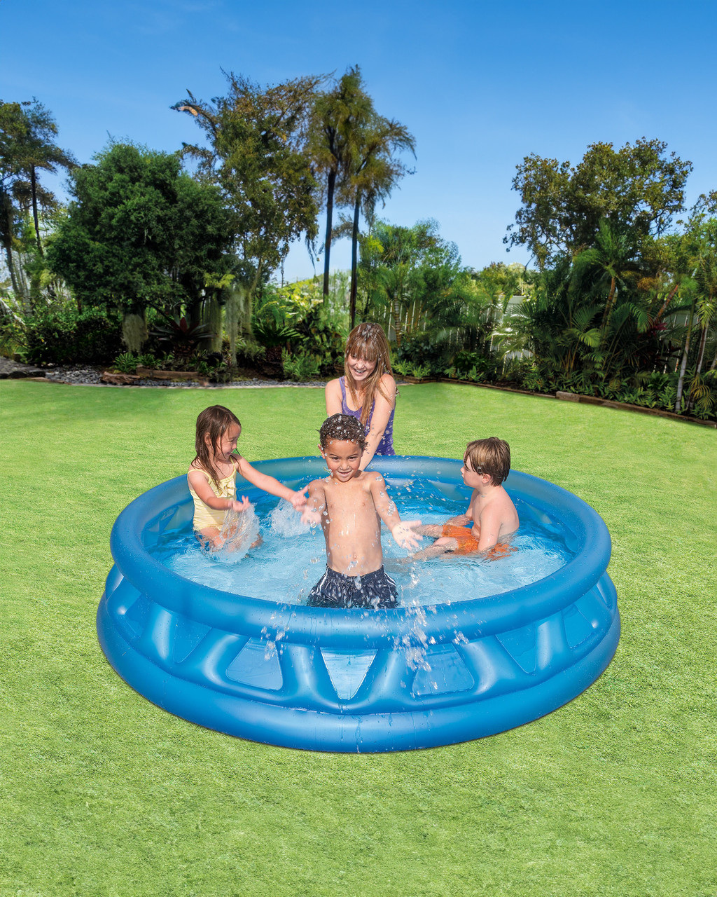 Intex Crystal Blue Inflatable Pool, 66x15