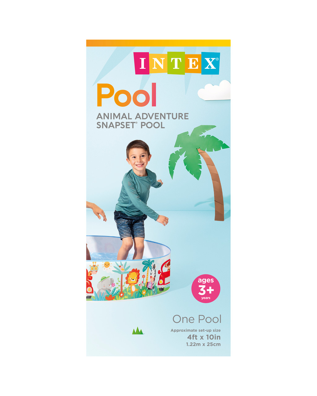Pataugeoire Caneton 122 X 25 Cm – 218 Litres, Hauteur D’Eau 24 Cm | Piscine Gonflable Pour Enfants Dès 3 Ans, Idéale Jardin Et Été