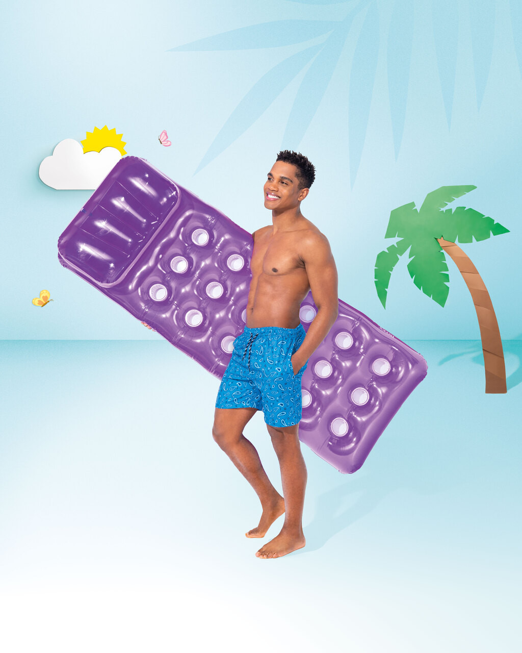 INTEX 18-Pocket Fashion Inflatable Floating Mats