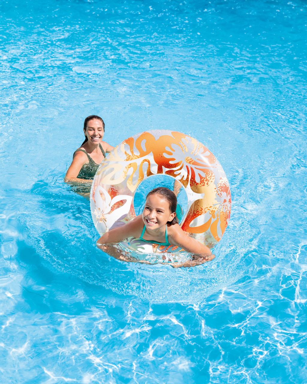 INTEX Clear Tropical Color Inflatable Pool Swim Tubes