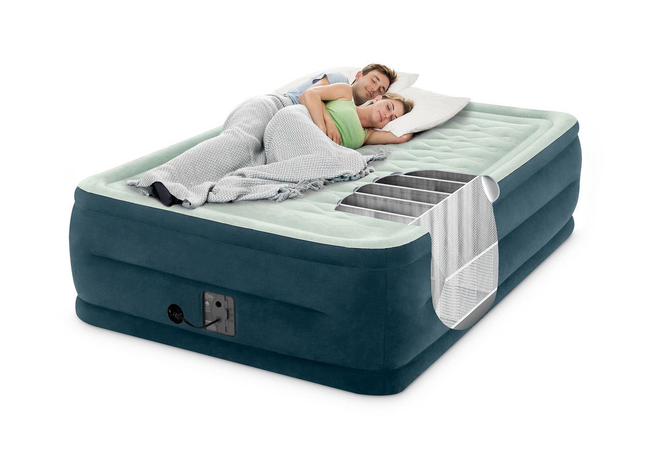 intex dura beam dream lux airbed premium pillow top