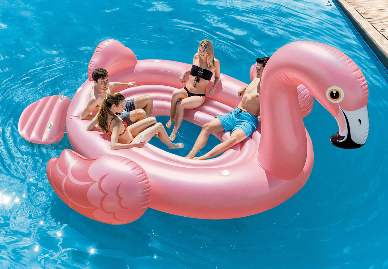 INTEX Flamingo Party Inflatable Pool Island Float