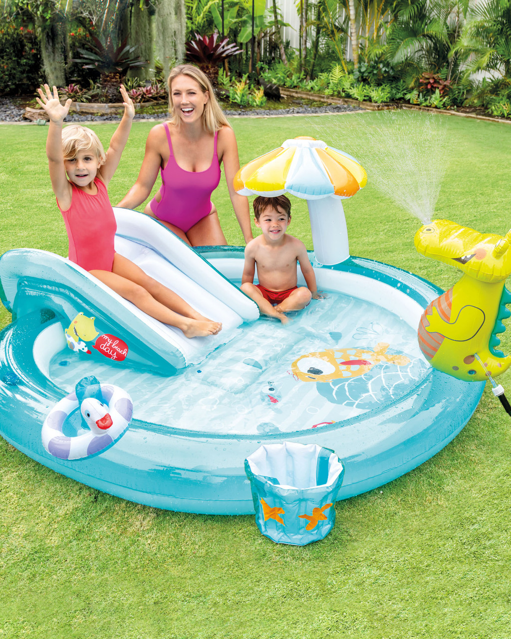 Intex 57165 Piscina Gonfiabile Bambini Gator Play Center