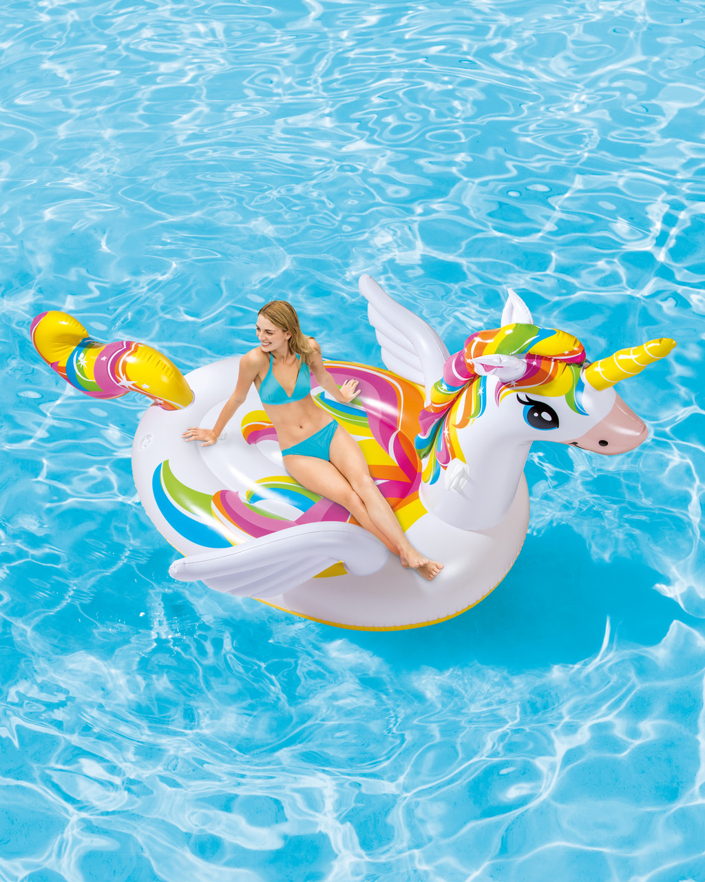 INTEX Mega Unicorn Inflatable Pool Island Float
