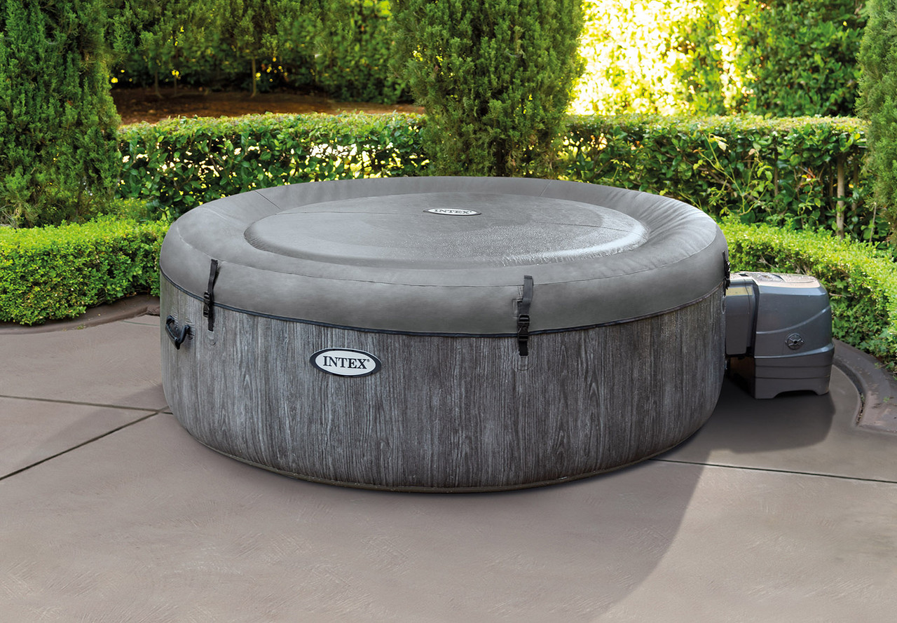 INTEX PureSpa™ Greywood Deluxe Inflatable Hot Tub Set - 4 Person