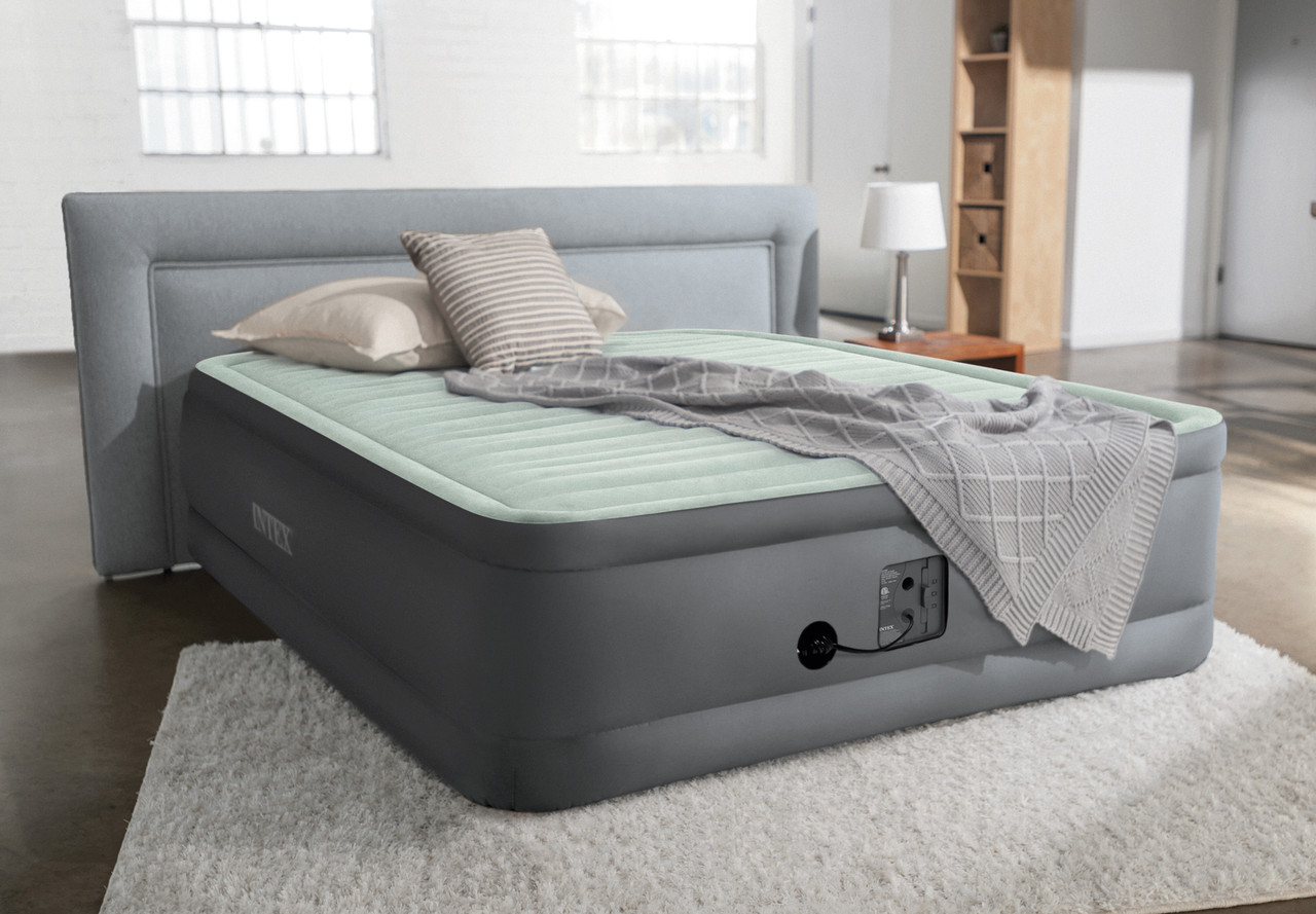 INTEX 18in Queen Premaire I Elevated Air Mattress with Internal