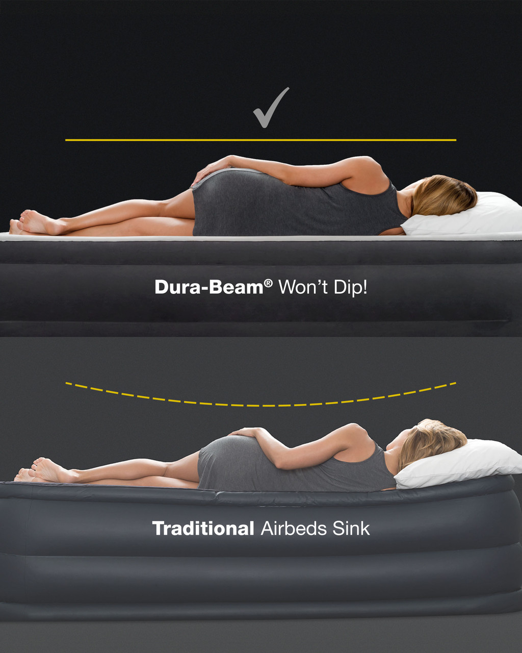 Lavisx 20 Inch High Single Air Mattress - Built-In Pump, 3-Minute Inflation, Luxury Height, Fast Inflate/Deflate