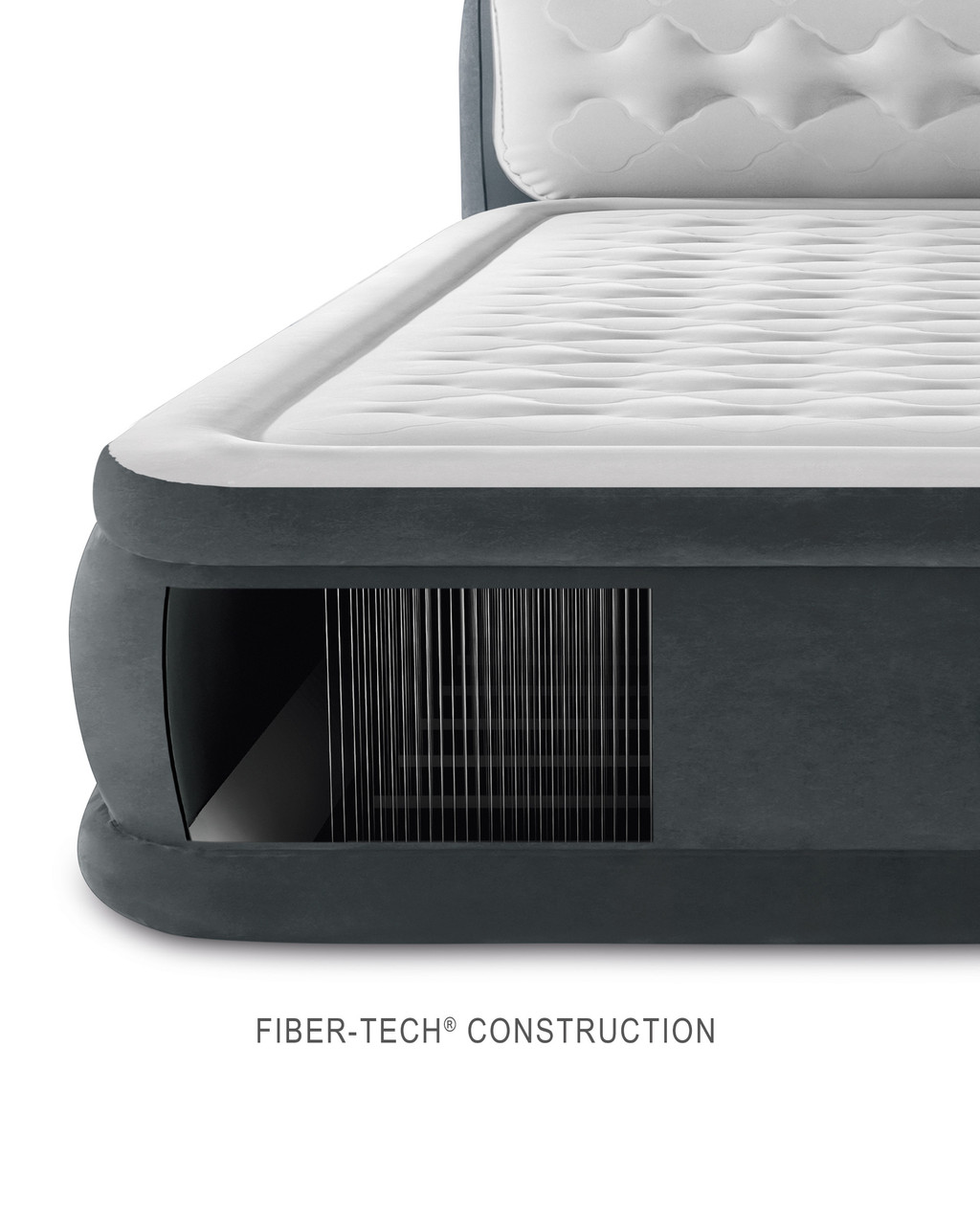 Dura-Beam® Deluxe Ultra Plush Headboard Air Mattress 18 Queen w/ Built-In  Electric Pump