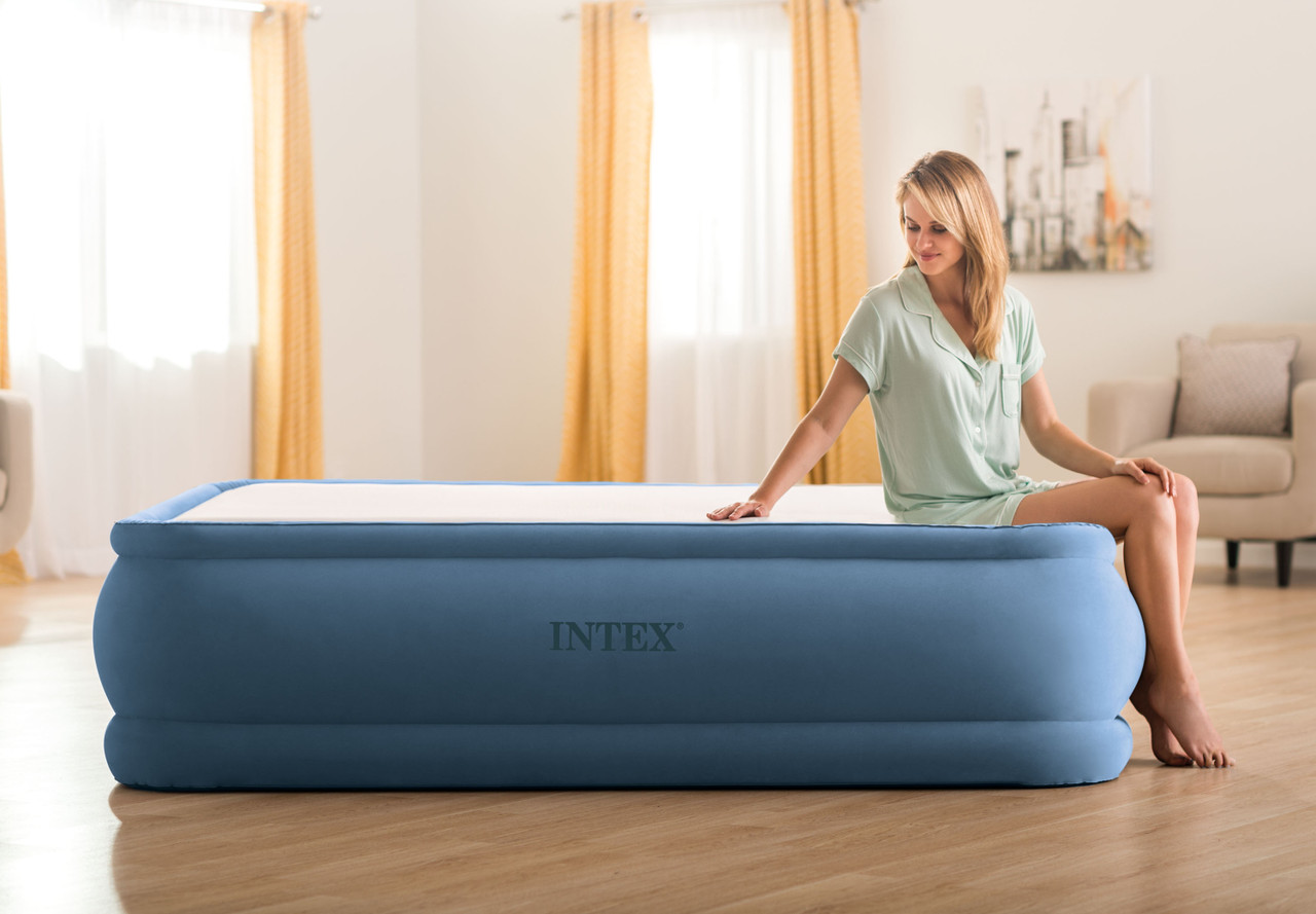 intex air mattress queen with built in pump