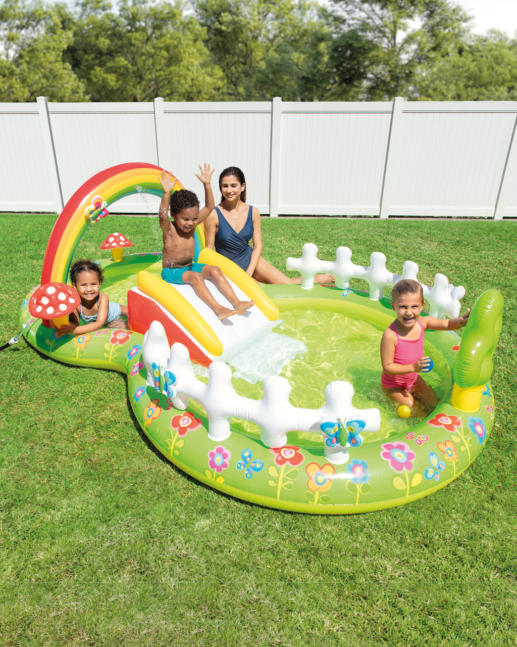 INTEX My Garden Inflatable Play Center with Slide