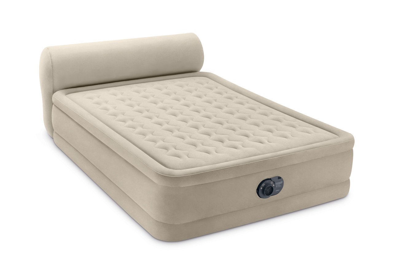 aerobed luxury collection raised headboard queen air mattress