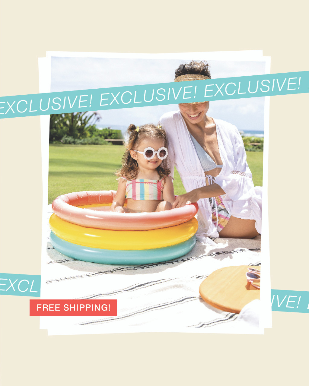 SNIDELｘBABY-G Sunset Glow Inflatable Baby Pool