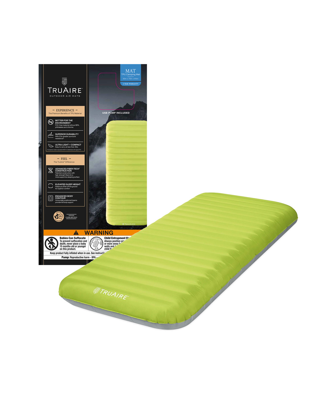 Intex TruAire Dura-Beam Camping Mat - Thumbnail 2