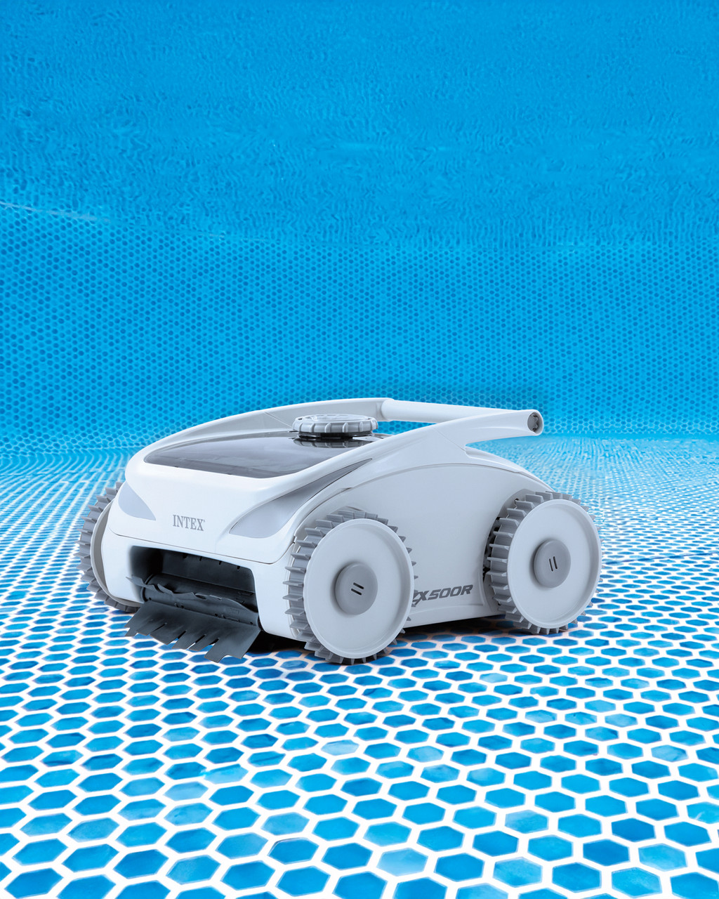 INTEX ZX500R Cordless Electric Automatic Robotic Pool Cleaner for