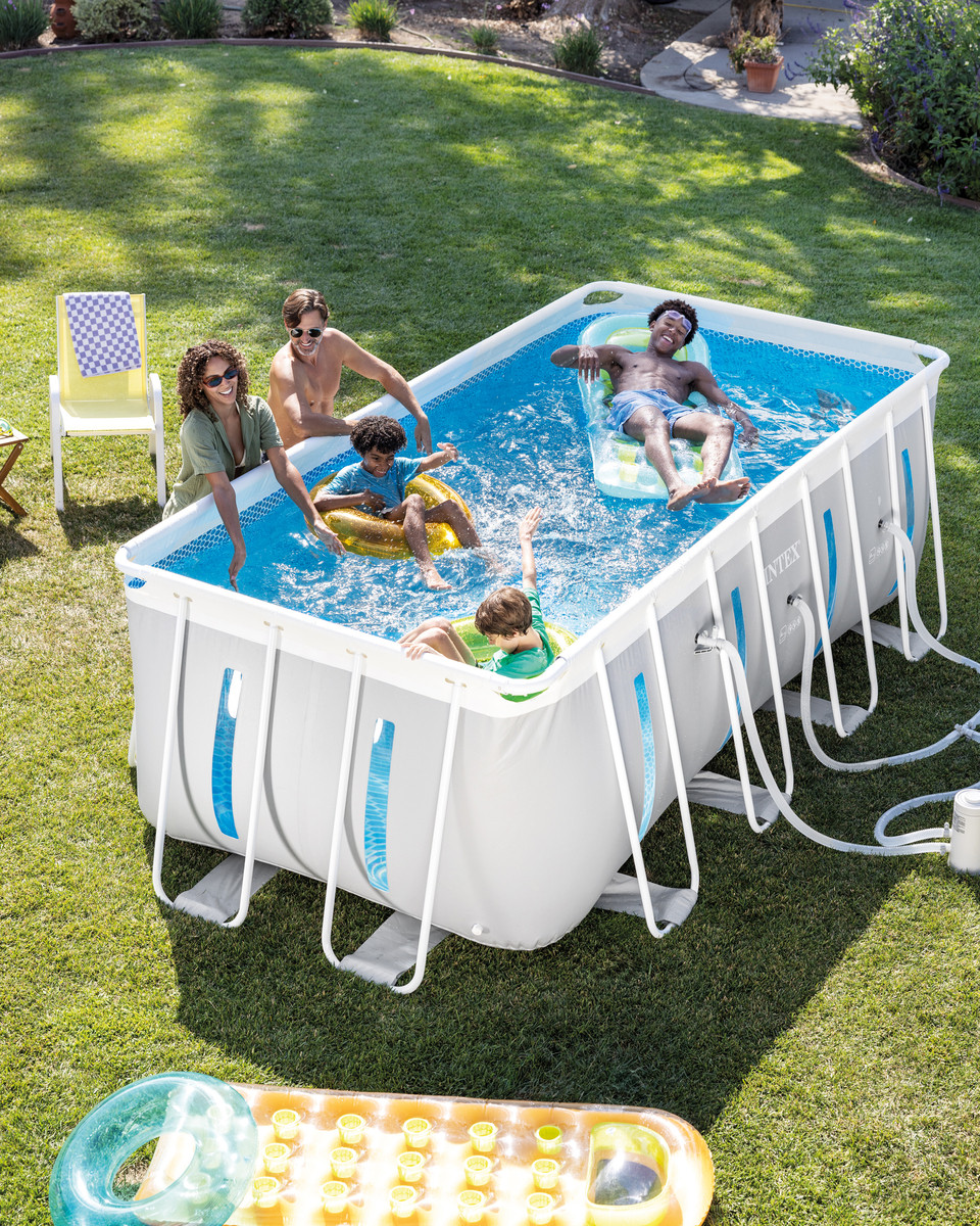 INTEX Clearview Prism Frame 13ft X 6.5ft x 48in Above Ground Pool Set
