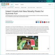 3/21/2018 - Intex Unveils Hot New Novelty Floats For Summer Fun