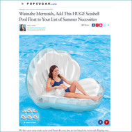 5/3/2018 - Wannabe Mermaids, Add This HUGE Seashell Pool Float to Your List of Summer Necessities