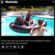 5/11/2018 - Even if this isn't your first rodeo, this inflatable bull pool toy is perfect for the summer