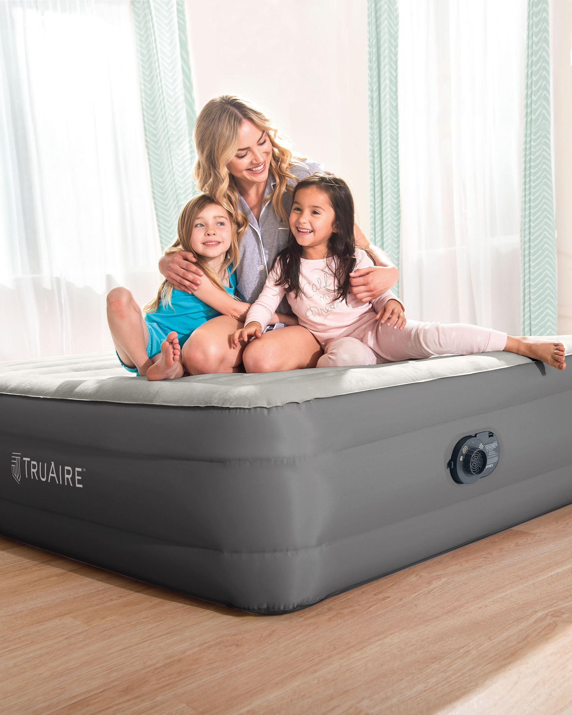 INTEX PremAire® Dream Support Air Mattress 18" Queen w/ BuiltIn