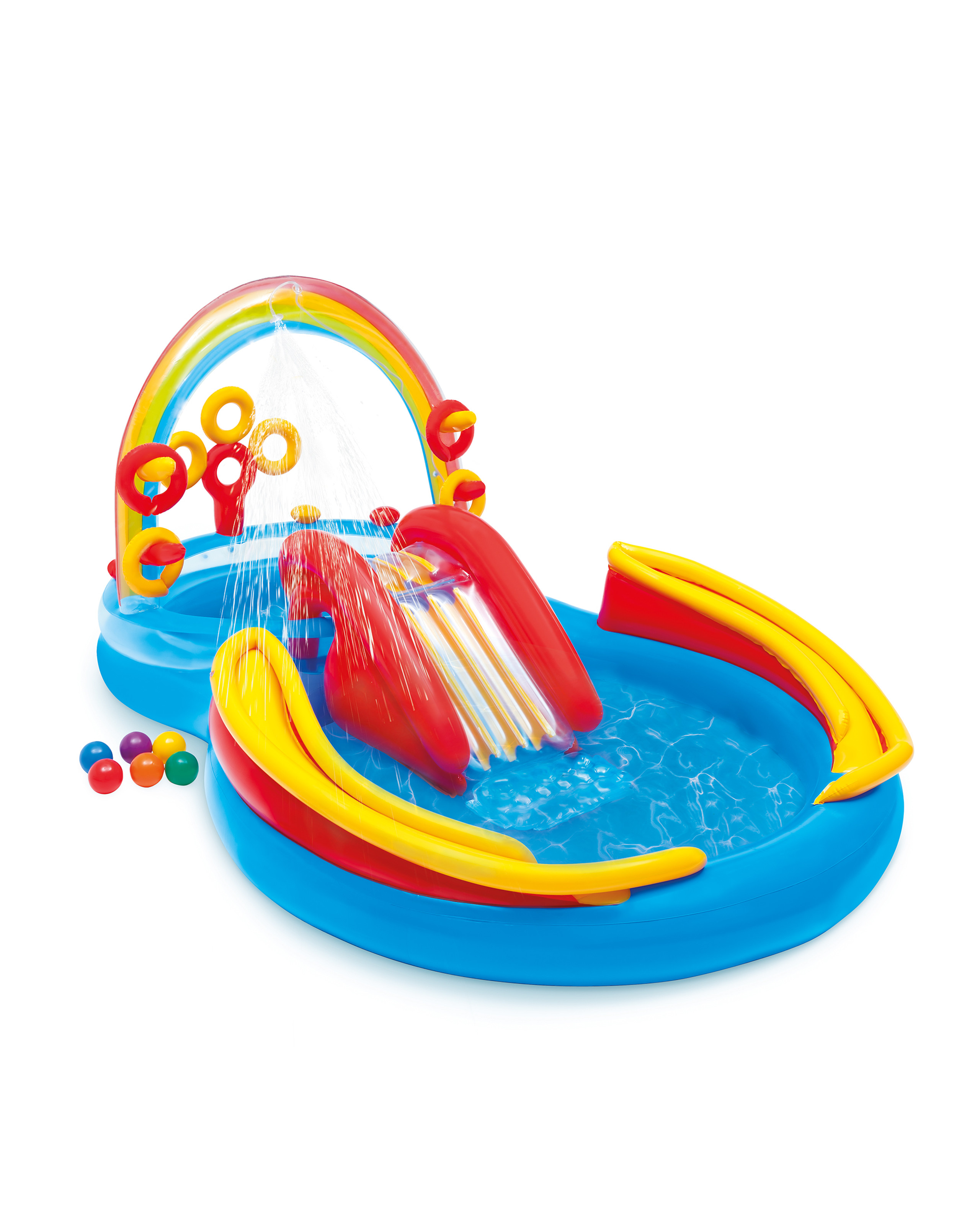 INTEX Rainbow Ring Inflatable Play Center with Slide