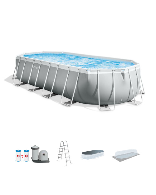 Piscine Familiale 15ft X 48in - Structure Acier Galvanisé - Kit Complet Prêt à Monter - 13