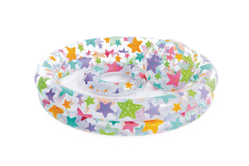 Starfish Inflatable Kiddie Pool Set