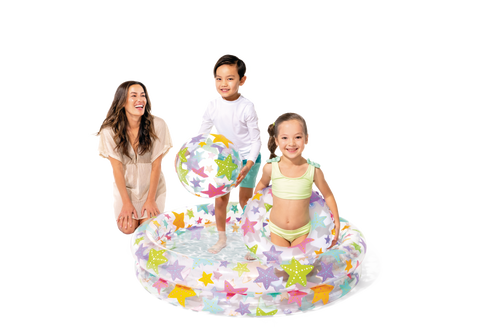 Starfish Inflatable Kiddie Pool Set
