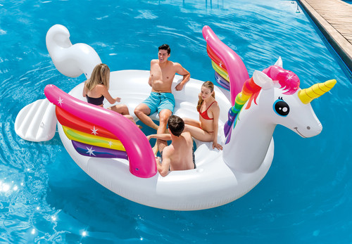 INTEX Mega Flamingo Inflatable Pool Island Float