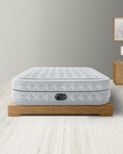 Dura-Beam® Deluxe Supreme Air-Flow Air Mattress 20" Queen w/ Built-In Electric Pump